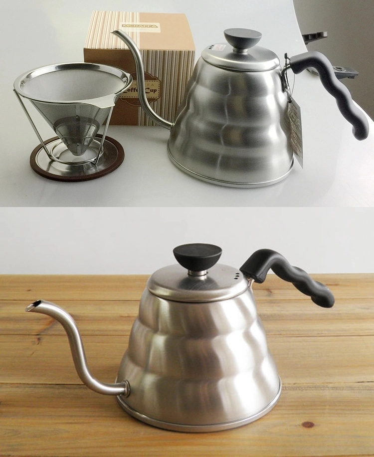 18/10 Stainless Steel Gooseneck Kettle Coffee Drip with Thermometer