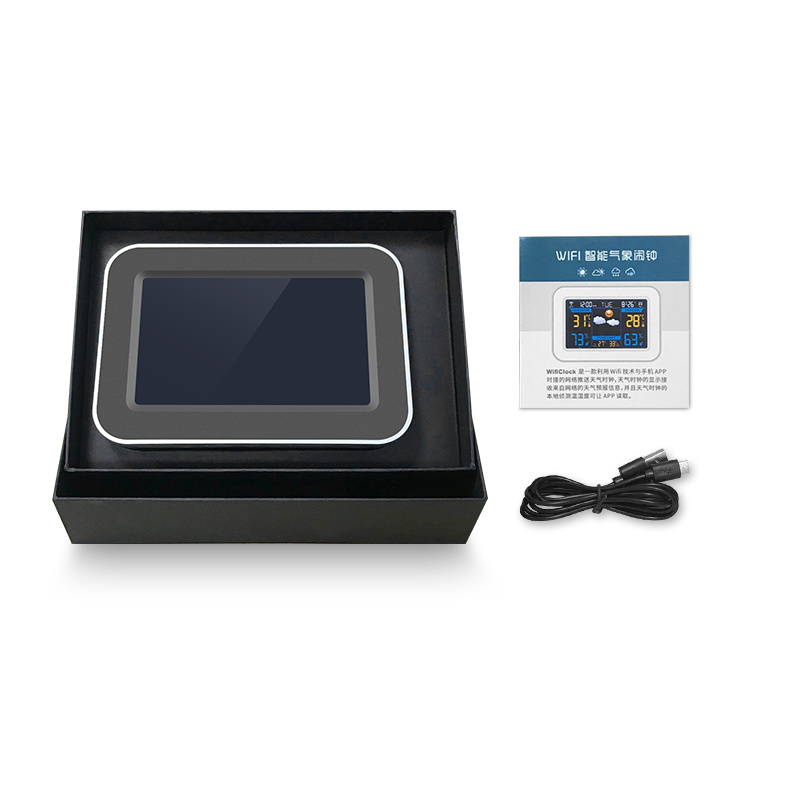Multi-Function LCD Color Display Table Digital WiFi Weather Station with APP