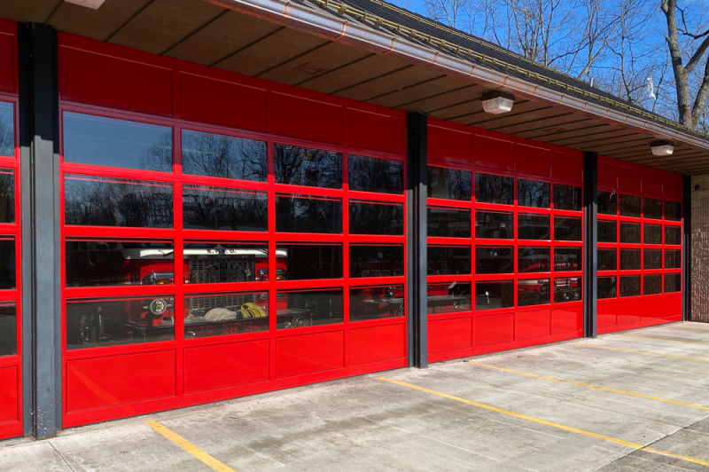 Automatic Industrial Overhead Sectional Door for Fire Station