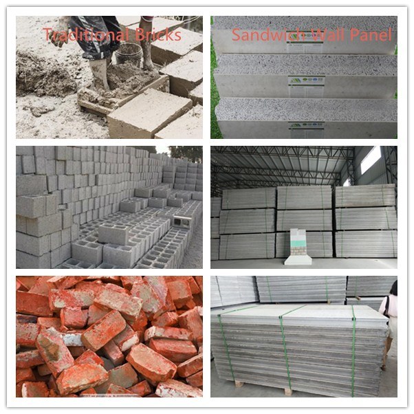 Eco-Friendly EPS Cement Lightweight Economic Sandwich Panels for Outside/Inside Wall