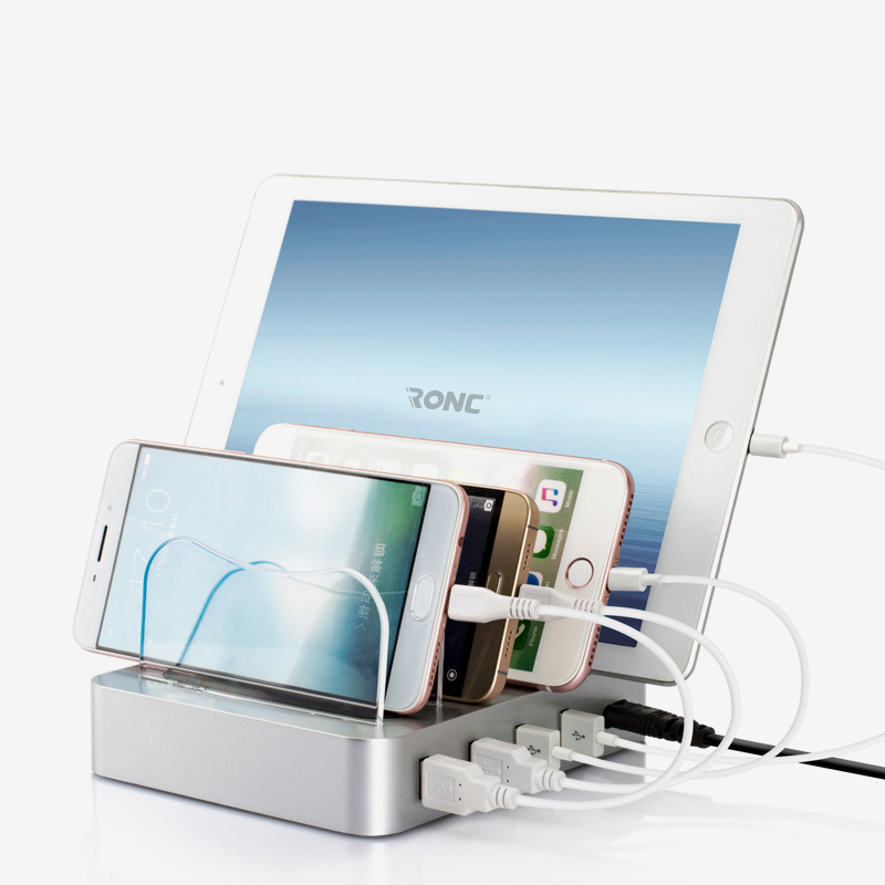 4 Port Multifunction USB Smart Desktop Charging Station