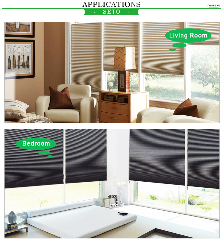 Electric Motor Modern Kitchen Cordless Double Cell Organ Curtain