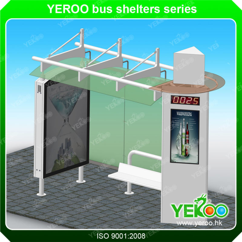 Bus Shelter for Outdoor Furniture Bus Stop Station