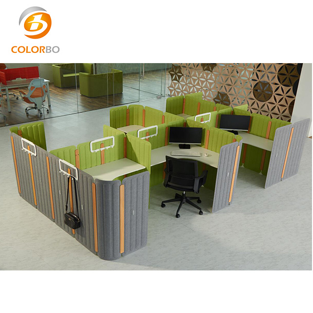 Fireproof and Sound Absorption New Eco-Friendly Office Desk Workstation