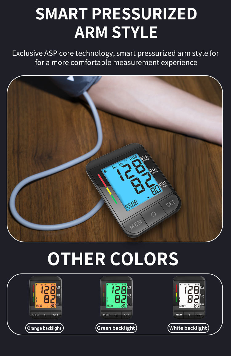 Popular Brands Hospital Standing Wireless Ambulatory Medical Upper Arm Blood Pressure Monitor Meter