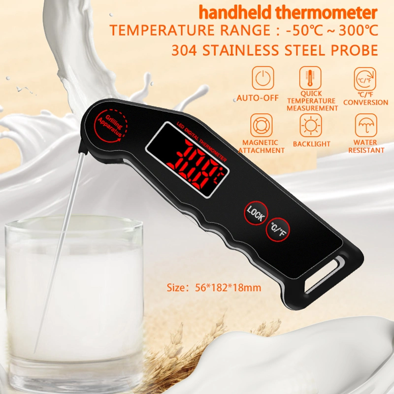 Thermocouple Digital Instant Read Meat Thermometer with LED Disiplay and Waterproof