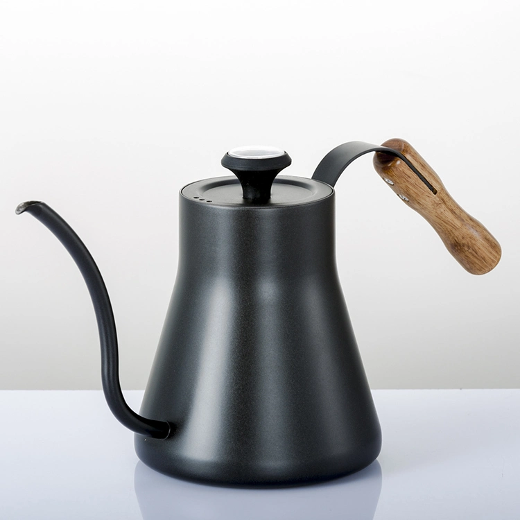 Stainless Steel Gooseneck Coffee Kettle with Thermometer 1.2L