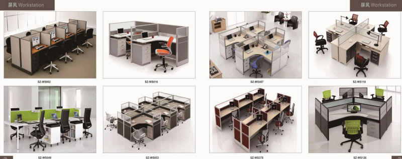 4 Seater Straight Office Staff Workstation with Drawer Unit (SZ-WS027)