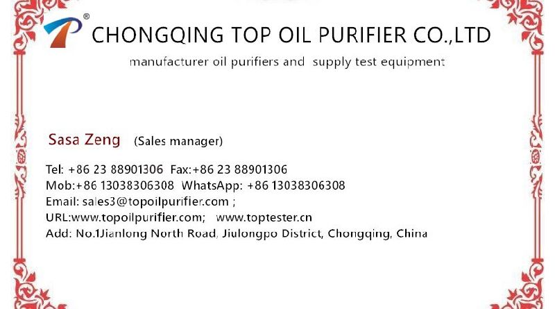 Mini Size Kinds of Industrial Oil Purifier Model Tyr