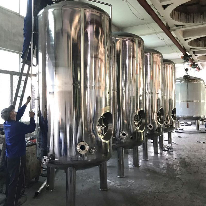 China Dairy Chemical Liquid Mixing Tank with Homogenizer