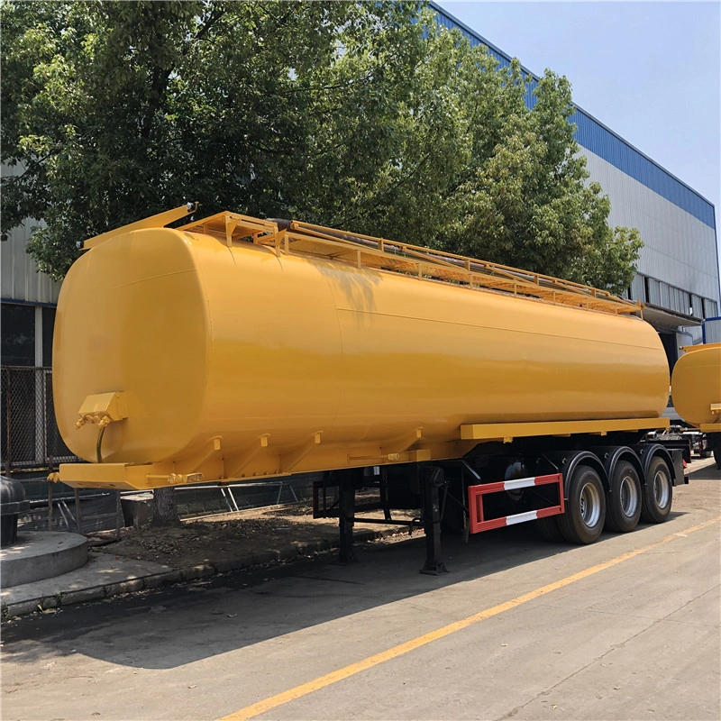 China Trailer Manufacturer 45000 Liters Stainless Steel Oil Fuel Chemical Tank Trailer Chemical Petrol Tank Trailer