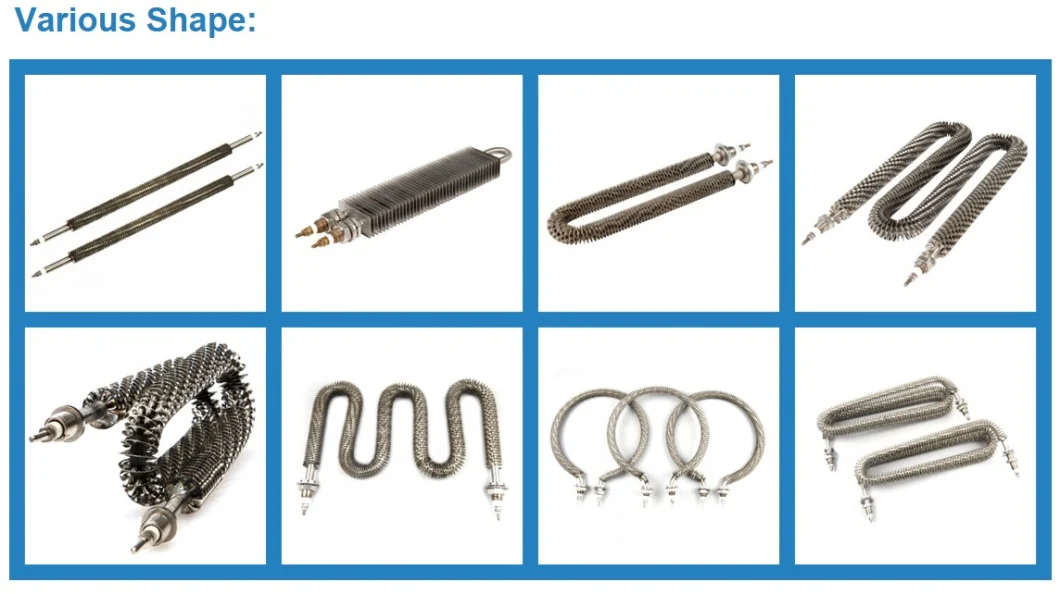 Screw End Stainless Steel Mica Finned Strip Heater
