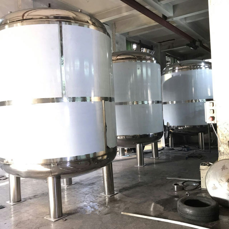 China Dairy Chemical Liquid Mixing Tank with Homogenizer