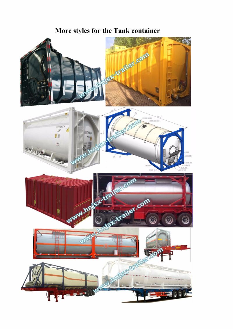 20FT 40FT Chemical Corrosive Poisonous Liquid Storage ISO Steel Tank Container