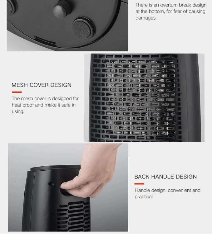 1200W Electric Heater PTC Fan Heater Indoor Portable Room Heater