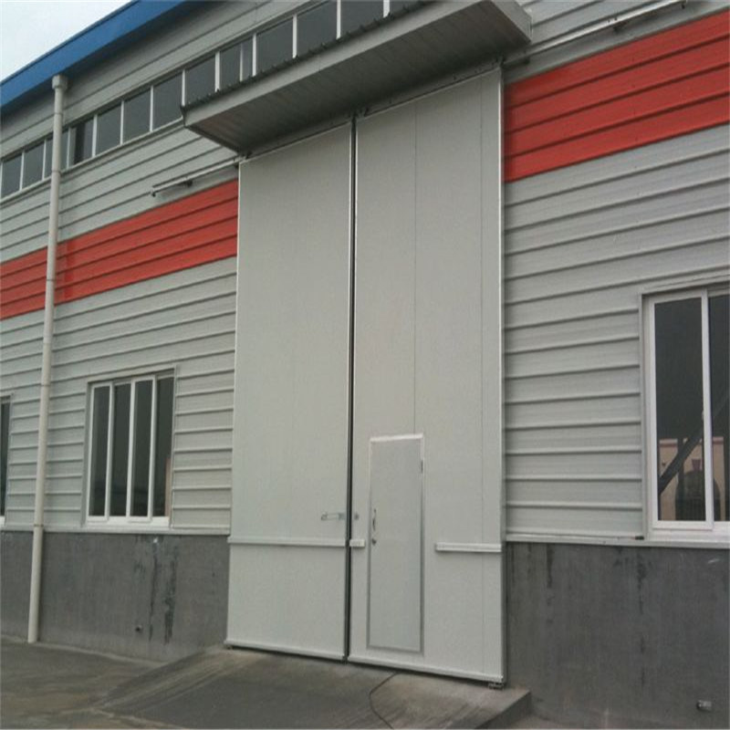 Automatic Security Steel Industrial Sliding Doors From China Factory