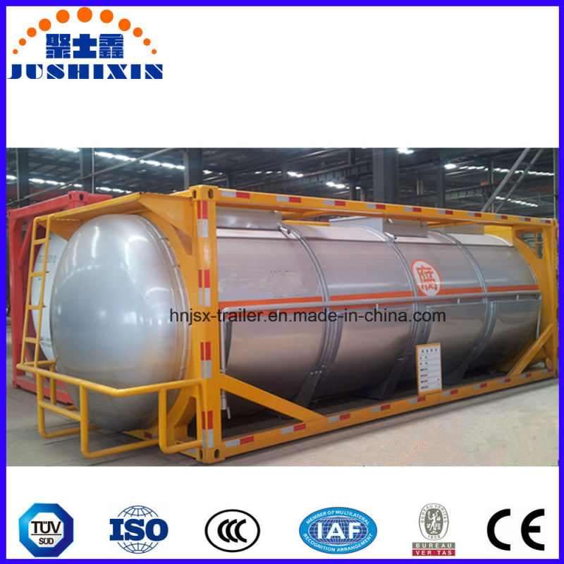 20FT 40FT Chemical Corrosive Poisonous Liquid Storage ISO Steel Tank Container