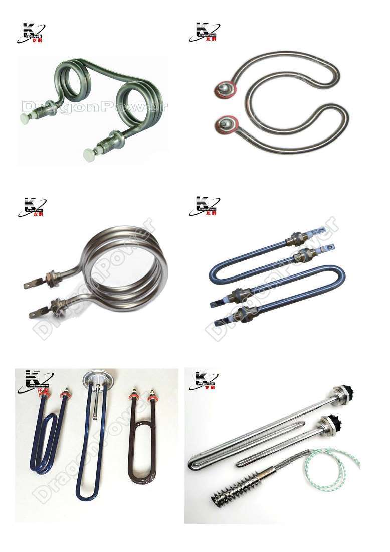 U Shaped Tubular Heater with Screw Plugs