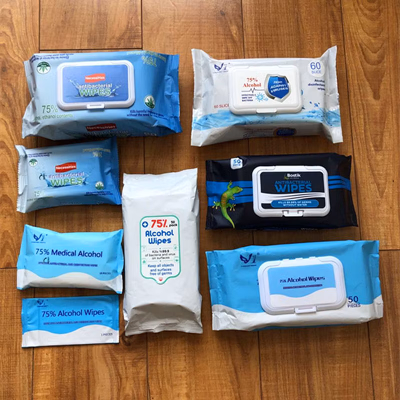 80PCS Alcohol Wipe Disinfectant Wipes Alcohol Disinfectant Wipes Cleaning Wipes