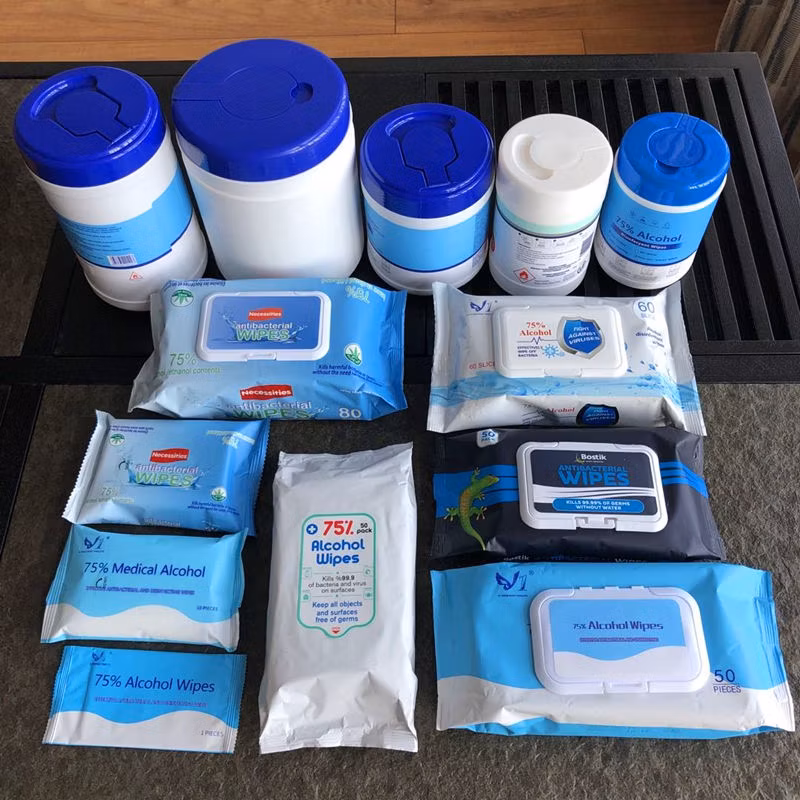 80PCS Alcohol Wipe Disinfectant Wipes Alcohol Disinfectant Wipes Cleaning Wipes