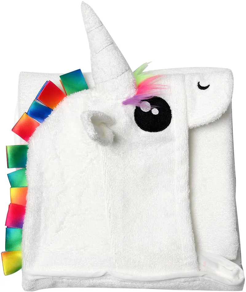 Unicorn Hooded Baby Bath Towels and Organic Bamboo Baby Towels with Hood