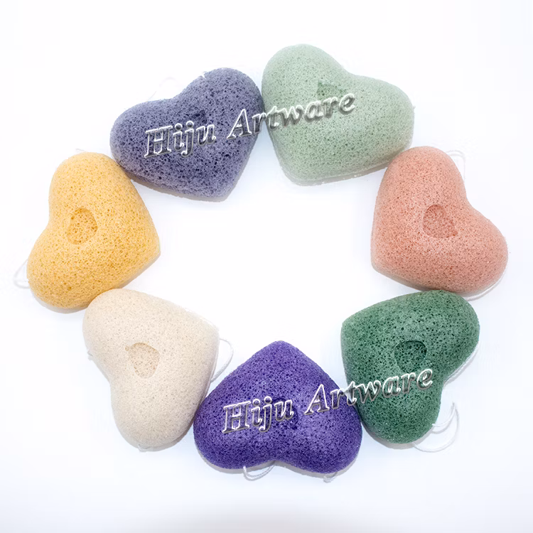 Natural Bath Facial Cleansing Body Exfoliating Activated Bamboo Charcoal Konjac Sponge