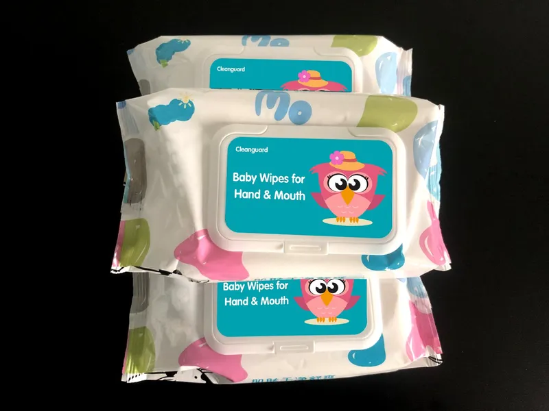 Nonwoven Spunlace High Quality Safe Sanitizing Wipes Baby Wipes