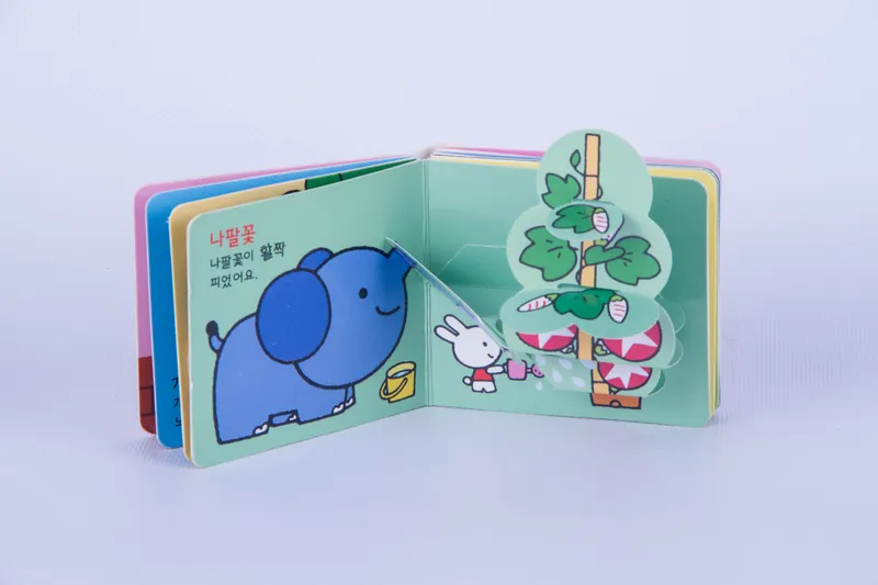 Customized Special Diecuts Children Mini Pop up Board Books