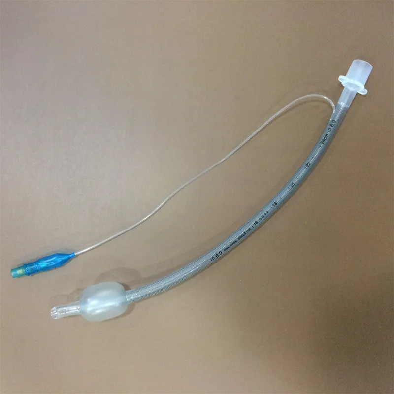 Medical Instrument Medical Grade PVC Sterilized Reinforced Endotracheal Tube for Different Size