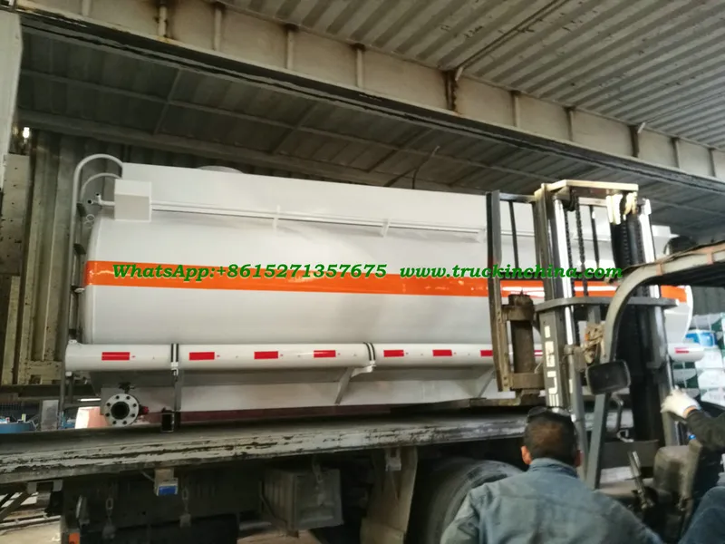 Hydrochloric Acid Tank, Sodium Hypochlorite Tank Body 10000L Elliptic 2 Compartments