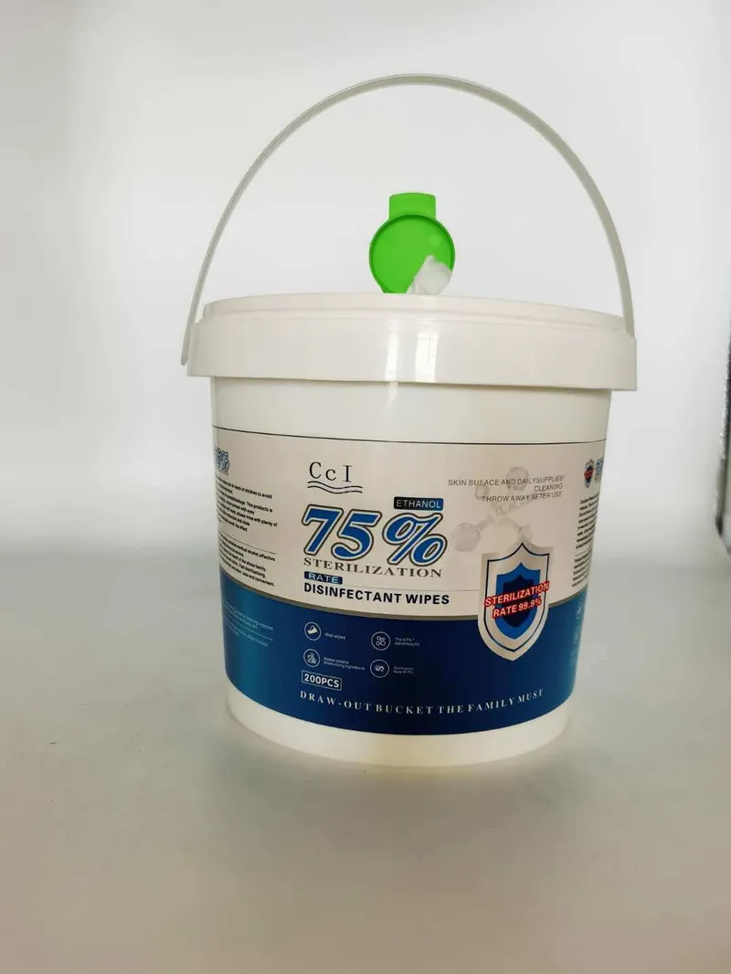 Sanitizer 75% Alcohol Wet Wipes 400 Wipes in Barrel