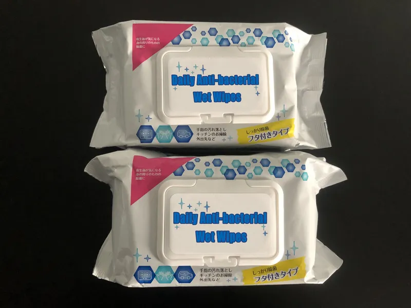 Spunlace Antibacterial Antibacterial Alcohol Wipes for Wet and Dry Cleaning