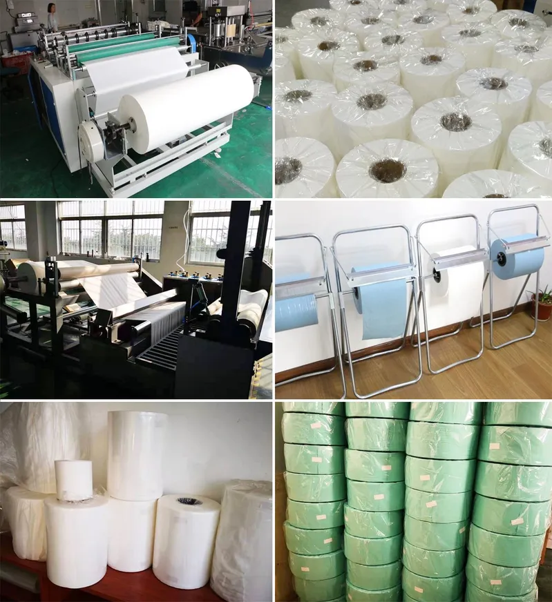 Woodpulp Nonwoven Spunlace Cleaning Towels for Industrial Cleaning