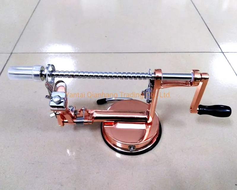 Fashionable Rose Gold Copper Apple Peeler Corer and Slicer