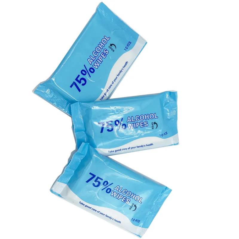 Single Packed 1PC 75% Alcohol Disinfectant Wipes Medical Alcohol Disinfecting Wipes