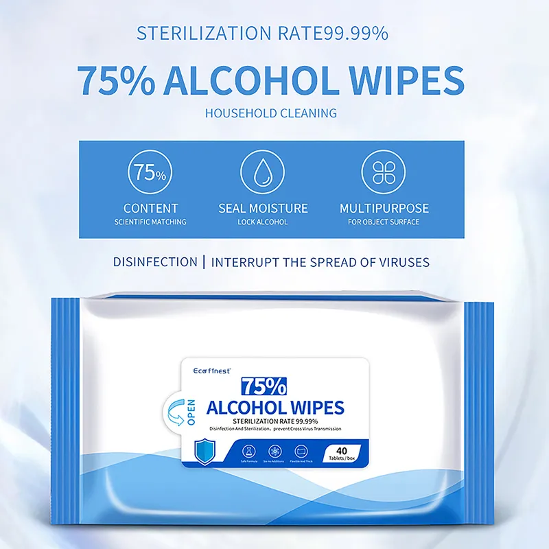 Wipes Flushable Wipes (1 Pack 40 Wipes) , Unscented Wet Wipes