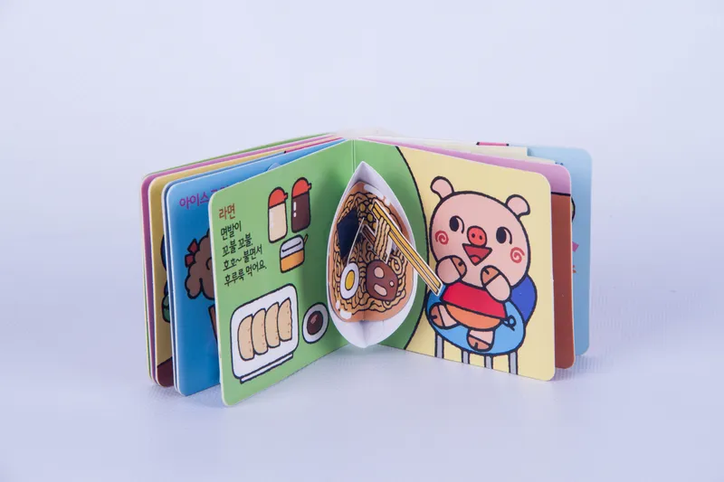 Customized Special Diecuts Children Mini Pop up Board Books