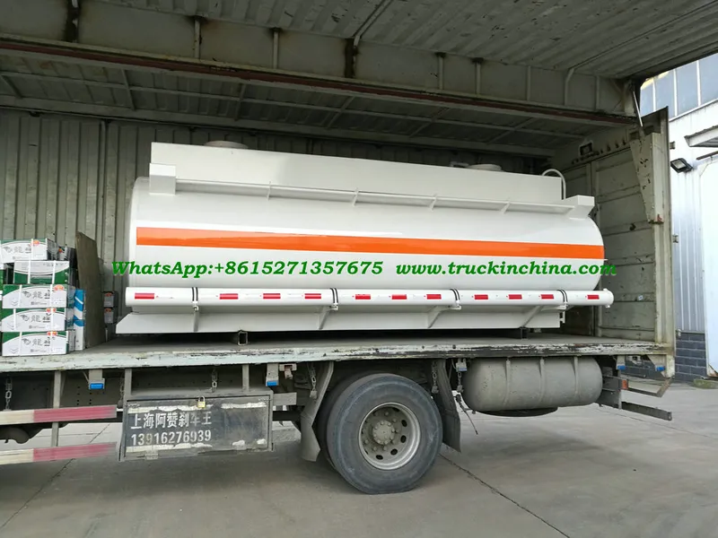 Hydrochloric Acid Tank, Sodium Hypochlorite Tank Body 10000L Elliptic 2 Compartments