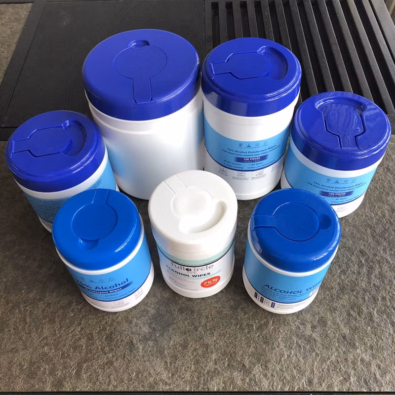 Canister Wipes 75% Alcohol Wipes Wet Wipes Cleaning Wipes FDA/Ce