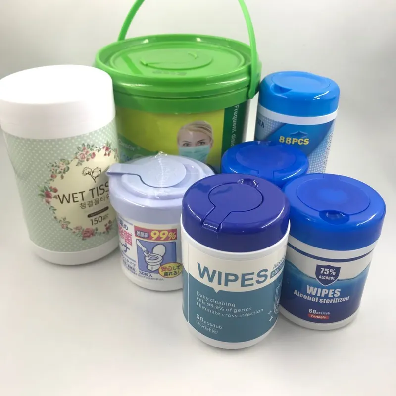 Sanitizer 75% Alcohol Wet Wipes 400 Wipes in Barrel