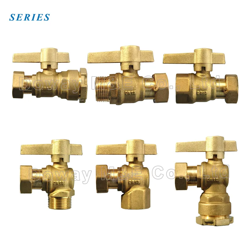 DN40 Right Angle Water Meter Ball Valve