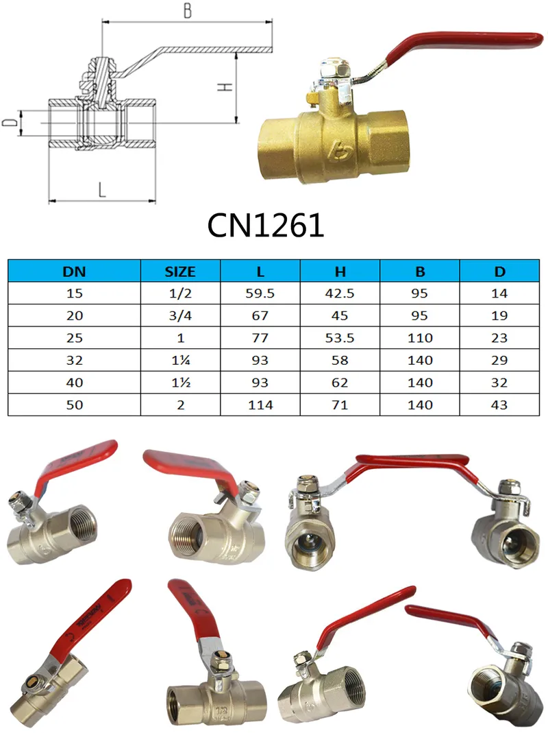 Pn25 BSPT/NPT Thread Brass Ball Valve with Chrome Plated