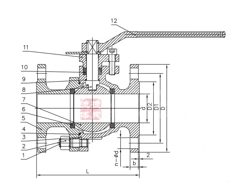 Forged Steel C95800 Bronze Flanged RF Ball Valve