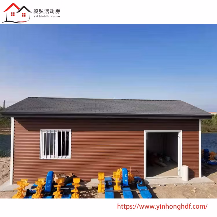 Sloping Roof Design Steel Structure Container House Engineering Equipment House Warehouse