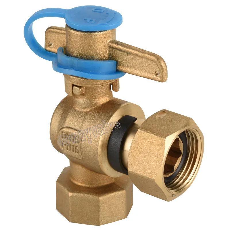 DN40 Right Angle Water Meter Ball Valve