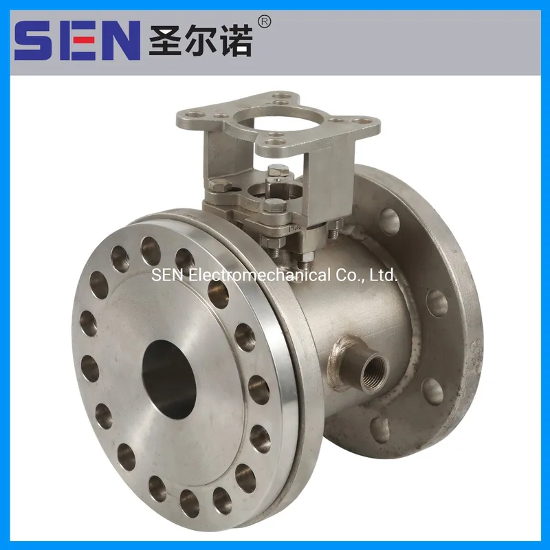 DN200 Gas Thread Pneumatic Tee Type Stainless Steel Ball Valve