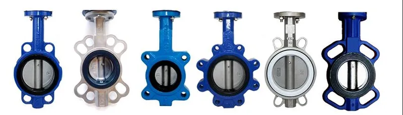 PN10 PN16 DI Non Pin Metal Disk Wafer Butterfly Valve