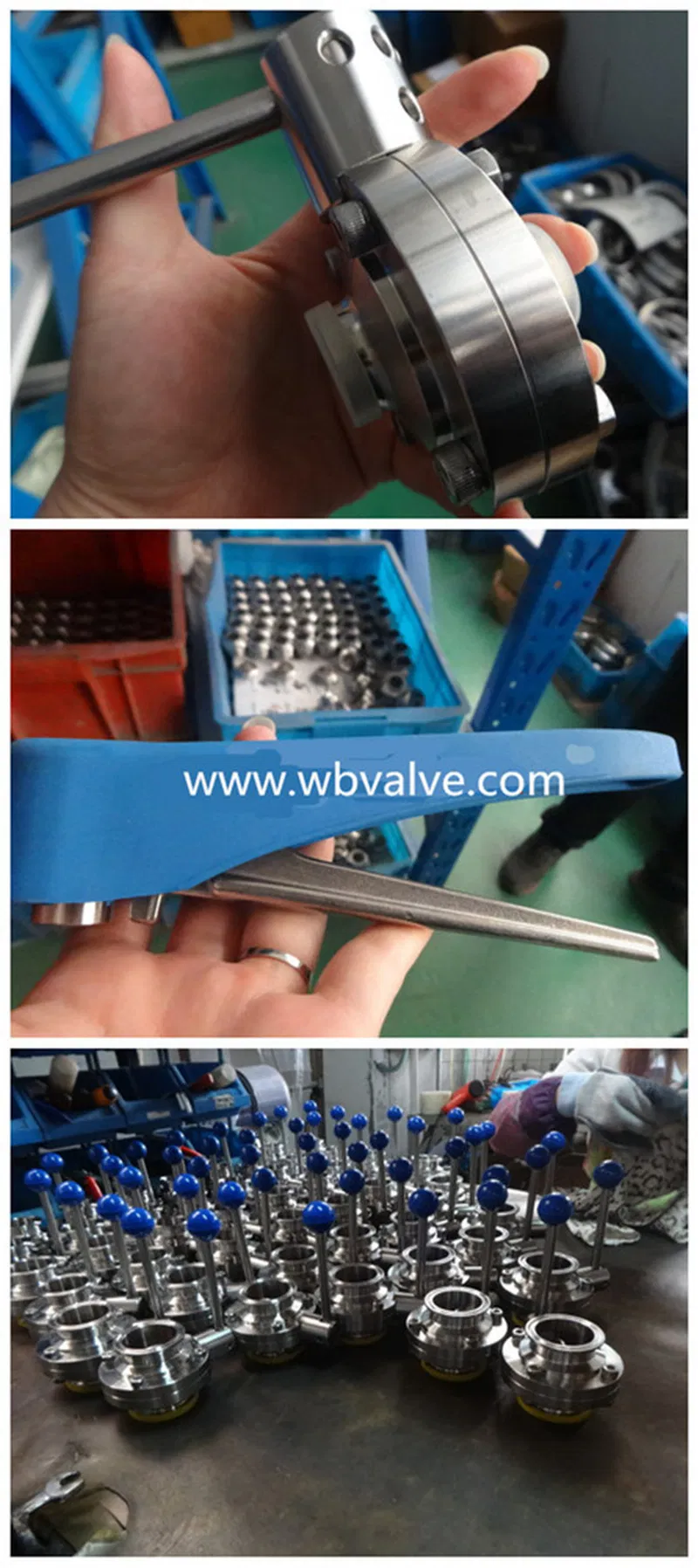 Male Threaded Manual Type SUS Sanitary Butterfly Valve