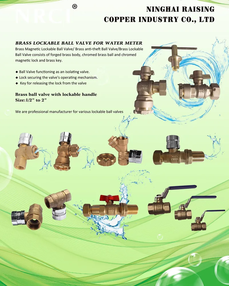 3/4" Bronze Water Meter Ball Valve