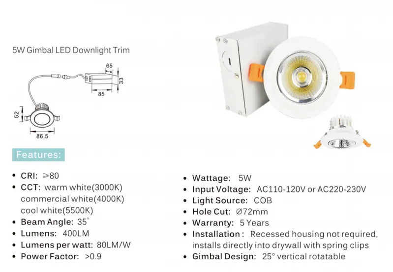 LED Downlight Ultra-Thin COB Surface Mount Panel Surface Mounted Downlight Embedded Slim